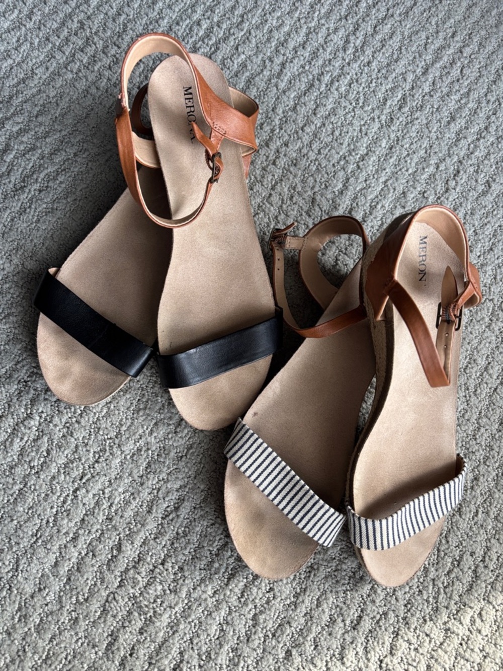 Merona 10 Women's Ankle-Strap Sandals Bundle